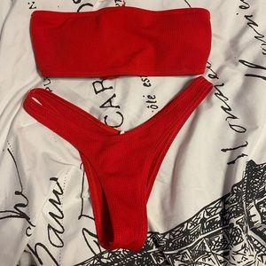 Red Cheeky ZAFUL Bikini